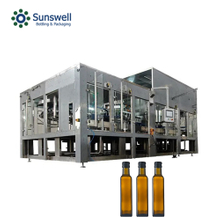 الشركة المصنعة الأوتوماتيكية من النوع الدوار الخطي 2-IN-1 آلات تعبئة وتغطية إنتاج زيت الزيتون